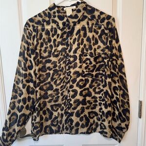 Miami Animal Print Collared Shirt
